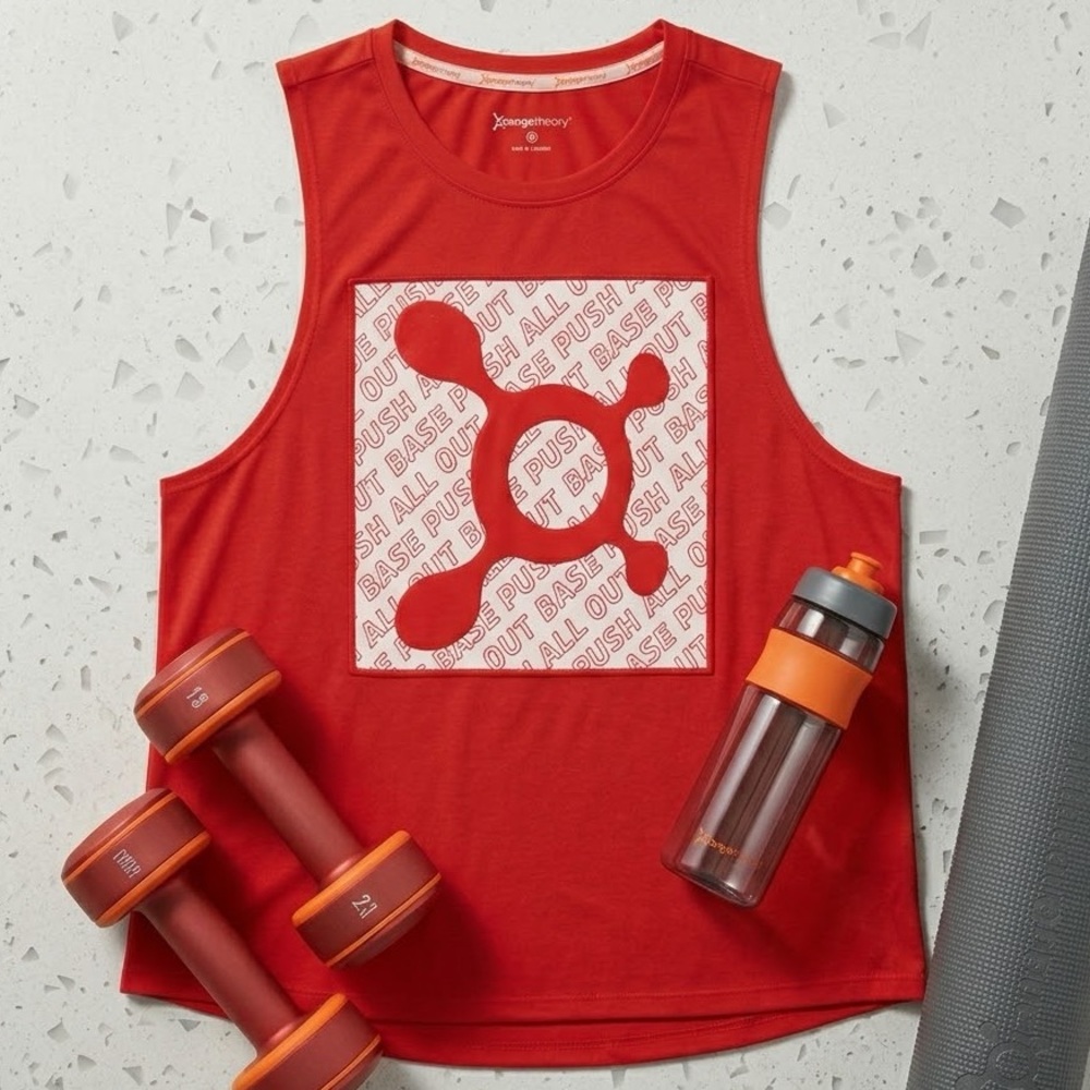 Orangetheory Red Tank Top with Logo